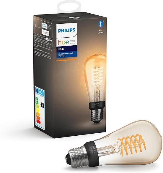Philips Hue Bluetooth White E27 7W Edison Bulb 13, 5 cm Filament Lichtbron online kopen