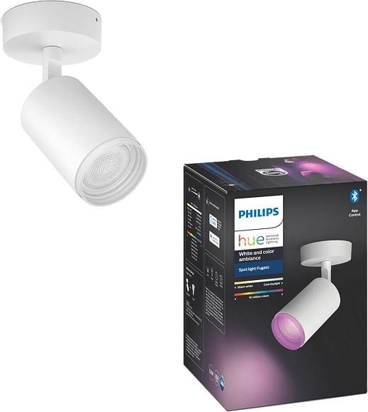 TOOP Philips Hue Fugato Opbouwspot Wit En Gekleurd 1 lichts Wit online kopen