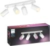 Philips Opbouwspot Hue Fugato White and color 4 lichts wit 915005761701 online kopen