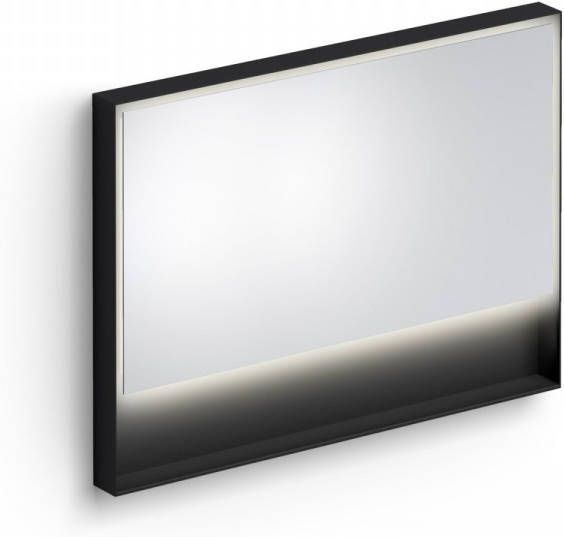 Clou Look At Me Spiegel 2700K LED Verlichting IP44 Omlijsting In Mat Zwart 110x8x80 cm online kopen