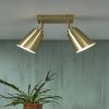 Its about RoMi Plafondlamp 'Bremen' 2 lamps, kleur Goud online kopen