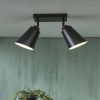 Its about RoMi Plafondlamp 'Bremen' 2 lamps, kleur Zwart online kopen