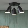Its about RoMi Plafondlamp 'Bremen' 3 lamps, kleur Zwart online kopen