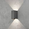 Konstsmide Buitenlamp 'Cremona 2' Wandlamp, 17cm hoog, PowerLED 2 x 3W / 230V, kleur Antraciet online kopen