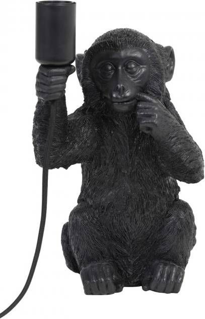 Light & Living Tafellamp 'Monkey' 34cm, kleur Zwart online kopen
