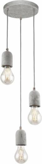 Eglo Vide pendel hanglamp Silvares 3 lichts betongrijs 95523 online kopen
