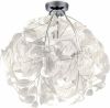 Trio international Plafondlamp met blaadjes Leavy 38cm grijswit R60461001 online kopen