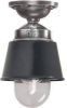 KS Verlichting Plafondlamp Kostas antraciet aluminium E27 binnen en verandalamp online kopen
