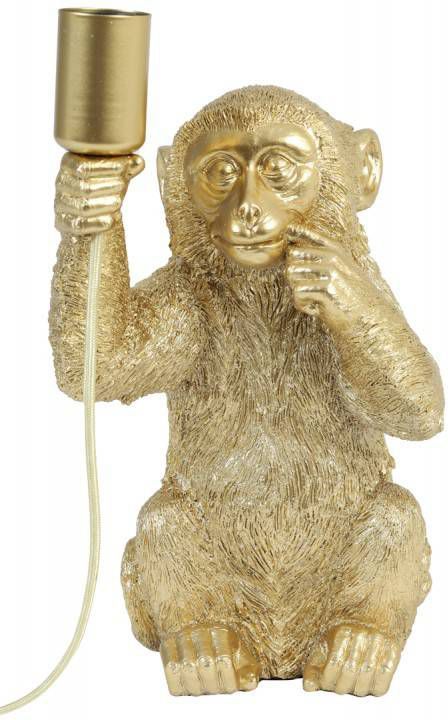 Light & Living Tafellamp 'Monkey' 34cm, kleur Goud online kopen
