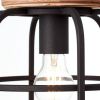 Brilliant hanglamp Gwen 3 lichts rond zwart Leen Bakker online kopen