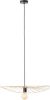 Brilliant Leuchten Hanglamp Malty 1x e27, 52 w, zwart/naturel(1 stuk ) online kopen