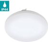 EGLO Led plafondlamp FRANIA wit/ø33 x h7 cm/inclusief 1x led plank(elk 14, 5w, 1600lm, 3000k)/ip44 badkamerlamp warm wit licht badlamp plafondlamp badkamer vloerlamp keukenlamp badkamerlamp online kopen