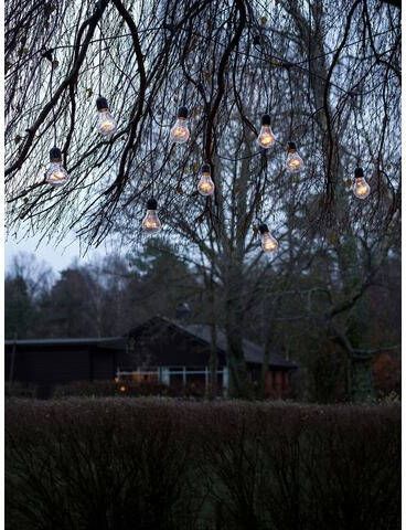 KONSTSMIDE Led lichtsnoer Kerstversiering buiten Led Biertuinverlichting lichtgordijn, 10 heldere lampen/80 amberkleurige dioden(1 stuk ) online kopen