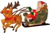 KONSTSMIDE Led raamdecoratie Kerst versiering Led raamdecoratie, rendier met kerstman en slee, 20 warmwitte dioden(1 stuk ) online kopen