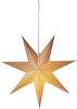 KONSTSMIDE Sierster witte papieren ster, verlicht, met zilverkleurige strepen, 7 punten(1 stuk ) online kopen