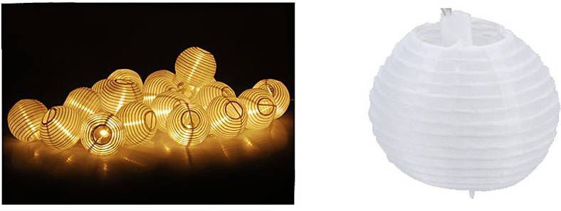 Progarden Feestverlichting Lampion Slinger LED 20 LED Lampionnen online kopen