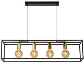 Lucide hanglamp Ruben zwart 92x22x150 cm Leen Bakker online kopen