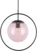 Leitmotiv Hanglampen Pendant lamp Round Framed Roze online kopen