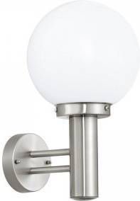 EGLO Nisia Buitenverlichting Wandlamp 1 Lichts RVS Wit online kopen