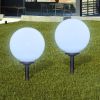 VidaXL Buitenverlichting op zonne energie(balvormig)LED 30 cm 2 st online kopen
