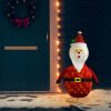 VidaXL Decoratieve Kerstman Led Luxe Stof 120 Cm online kopen