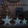VidaXL Kerstdecoratiesterren 3 St Led Buiten Binnen Mesh Zilverkleurig online kopen