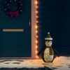 VIDAXL Kerstpingu&#xEF, n decoratief LED 60 cm luxe stof online kopen