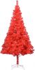VidaXL Kunstkerstboom met standaard 180 cm PVC rood online kopen