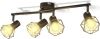 VidaXL Lamp in industriële stijl met 4 LED spotjes online kopen