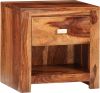 VidaXL Nachtkastje met 1 lade massief sheesham hout online kopen