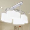 VidaXL Plafondlamp Met Ellips Glazen Kapjes(4 X E14 ) online kopen