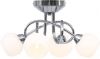 VidaXL Plafondlamp Met Ronde Wit Keramische Lampenkappen 4 G9 Peertjes online kopen