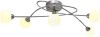 VidaXL Plafondlamp Met Ronde Wit Keramische Lampenkappen 5 G9 Peertjes online kopen