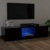 VidaXL Tv meubel met LED verlichting 120x30x35, 5 cm zwart online kopen