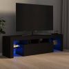 VidaXL Tv meubel Met Led verlichting 140x36, 5x40 Cm Zwart online kopen