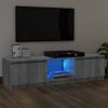 VidaXL Tv meubel Met Led verlichting 140x40x35, 5 Cm Grijs Sonoma Eiken online kopen