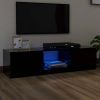 VidaXL Tv meubel Met Led verlichting 140x40x35, 5 Cm Zwart online kopen