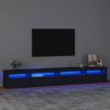 VidaXL Tv meubel Met Led verlichting 270x35x40 Cm Zwart online kopen