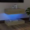 VidaXL Tv meubel met LED verlichting 60x35 cm sonoma eikenkleurig online kopen