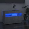VidaXL Tv meubel met LED verlichting 60x35x40 cm betongrijs online kopen