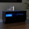 VidaXL Tv meubel met LED verlichting 80x35x40 cm zwart online kopen