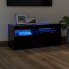 VidaXL Tv meubel met LED verlichting 90x35x40 cm zwart online kopen