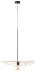 Brilliant Leuchten Hanglamp Malty 1x e27, 52 w, zwart/naturel(1 stuk ) online kopen