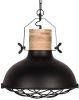 Label51 Landelijke hanglamp GridØ 52cm zwart met hout YS 22.102 online kopen