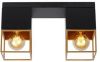 Lucide plafonnière Rixt zwart 32x10x18 cm Leen Bakker online kopen