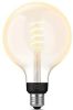 Philips Hue Filament Globelamp G125 E27 1 pack warm tot koelwit licht online kopen