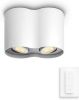 Philips Plafondspot Hue Pillar White Ambiance 2 lichts wit met schakelaar 929003046601 online kopen