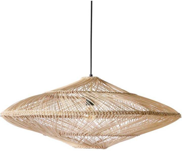 HKliving Hanglamp Wicker oval natural online kopen
