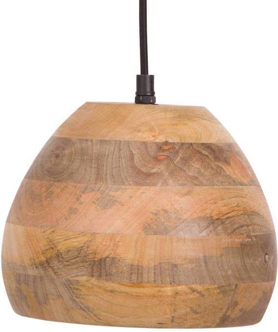 Dutchbone Hanglamp 'Woody' Mangohout, 20cm online kopen