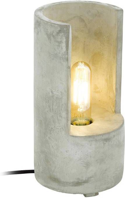 EGLO tafellamp Lynton 27 cm betonkleur Leen Bakker online kopen